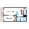 グランディールN19 1LDKの間取り