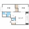 エルソル北33条 2LDKの間取り