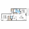 Luana N38　ルアーナ 2LDKの間取り