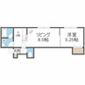VILLA・POPOLOⅡ　ヴィラ・ポポロⅡ 1LDKの間取り