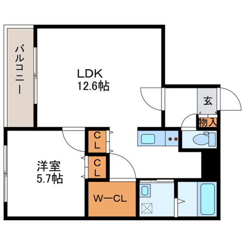 間取図 Mesig　Green　ミーシググリーン
