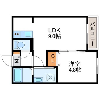 間取図 Mesig　Green　ミーシググリーン