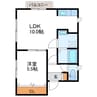 PRIME4.4 1LDKの間取り
