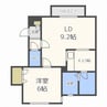 グランシードⅠ 1LDKの間取り