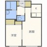 ジュライ麻生 1LDKの間取り