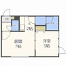 ブランノワールさっぽろst 1DKの間取り
