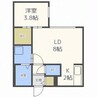 Hills　Sapporo　Ⅱ　ヒルズ・サッポロⅡ 1LDKの間取り