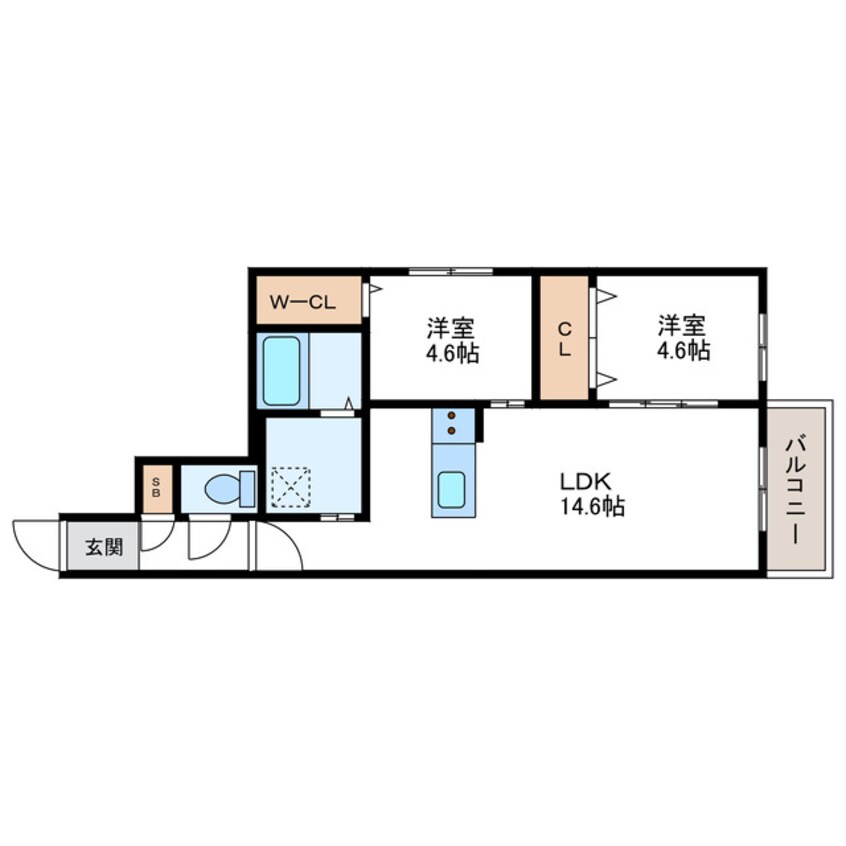 間取図 ポプラ館北大前