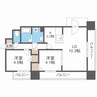 レジディア札幌駅前 2LDKの間取り