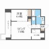 レジディア札幌駅前 1LDKの間取り