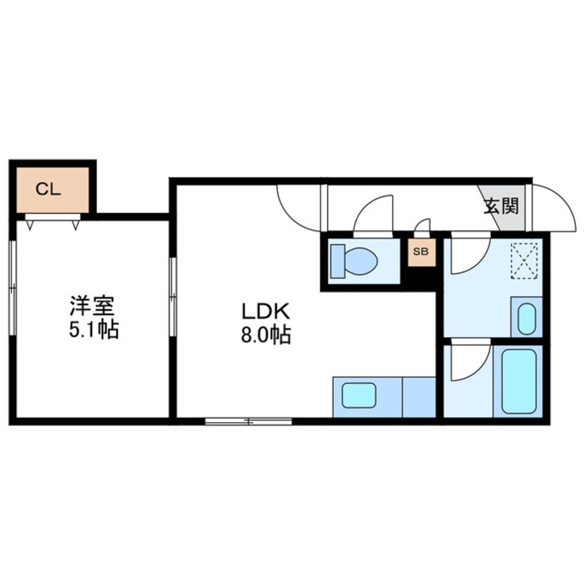 間取図 LEE SPACE北11条東