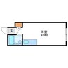 ジュネスコート22 1Rの間取り