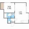 フォーサイトエルム 1LDKの間取り