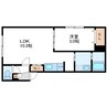 グランメール　RA・N23 1LDKの間取り