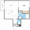 Leia札幌　レイア札幌 1LDKの間取り