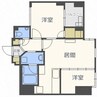 ラ・クラッセ札幌ステーションリミテッド 2LDKの間取り