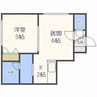 グランディス 1LDKの間取り