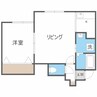 パストラーレSUHARA 1LDKの間取り