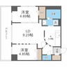 コローレ知事公館前 2LDKの間取り