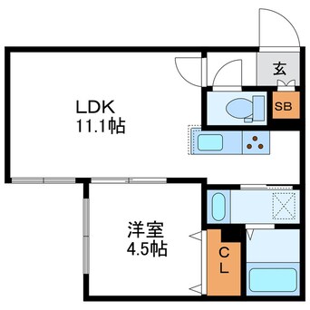間取図 Ys HOKUDAI NISHI