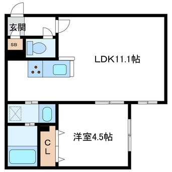 間取図 Ys HOKUDAI NISHI