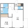 calme令北8条　カルム令北8条 1LDKの間取り
