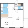 calme令北8条　カルム令北8条 1LDKの間取り