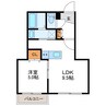 フェスタリア札幌 1LDKの間取り