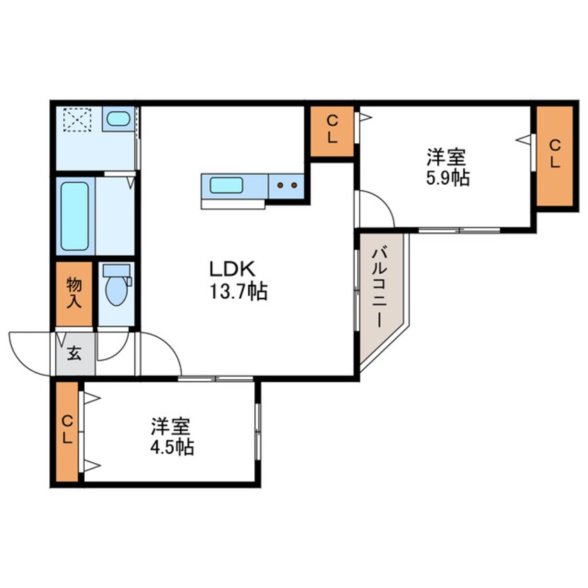間取図 Encore札幌　アンコール札幌