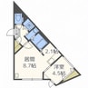 aoakuaN7　アオアクアN7 1LDKの間取り