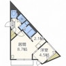 aoakuaN7　アオアクアN7 1LDKの間取り