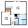 Concerto N13W15　コンチェルト 1LDKの間取り
