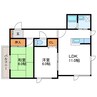 GOTOマンション 2LDKの間取り