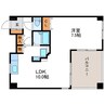 シャトーブラン59 1LDKの間取り