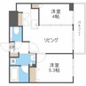 ラ・クラッセ札幌リードスクエア 2LDKの間取り