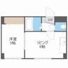 藤井ビル北14条 1DKの間取り