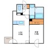 エアフォルク植物園 1LDKの間取り