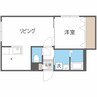 ピュアハーモニー北23条 1LDKの間取り