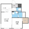 MTガーデンEast  Ⅲ 1LDKの間取り