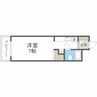 メゾンクレスト北大前 1Kの間取り