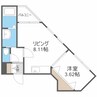 ブランノワール煌 1DKの間取り
