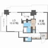 パシフィックタワー札幌 1LDKの間取り