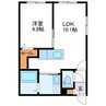 レガーロ 1LDKの間取り
