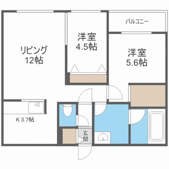 間取図 エフュート北１９条