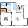 K-MODE・N18 1LDKの間取り