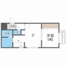 ソティーヌN26 1DKの間取り