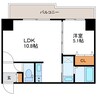 willDo北24条 1LDKの間取り
