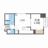 レジディア北二条イーストⅢ 1LDKの間取り