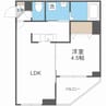 レジディア北二条イーストⅢ 1LDKの間取り