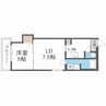 Advance N19　アドバンスN19 1LDKの間取り